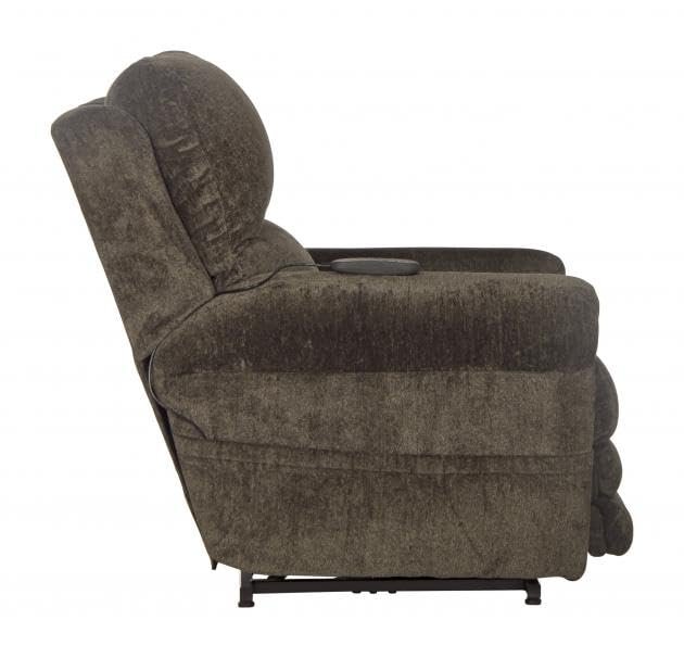 Catnapper Warner Power Headrest w/Lumbar Power Lift Lay Flat Recliner w/Dual Motor & Extended Ottoman-Tiger's Eye