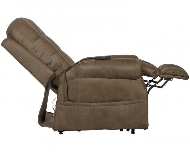 Catnapper Ramsey Power Lift Lay Flat Recliner w/Heat & Massage-Silt