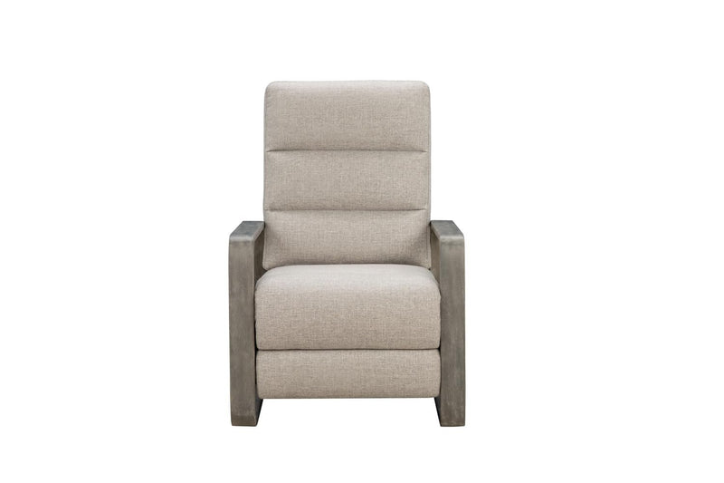 BarcaLounger Zoey Push Thru The Arms Recliner- Linen Gray