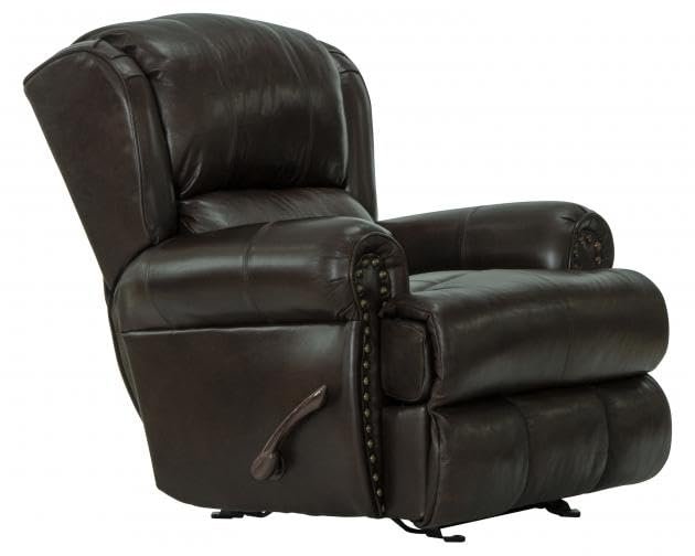 Catnapper Duncan Power Deluxe Lay Flat Recliner-Chocolate