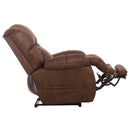 Catnapper Dawkins Power Lay Flat Recliner w/Oversized X-tra Comfort Footrest-Chocolate