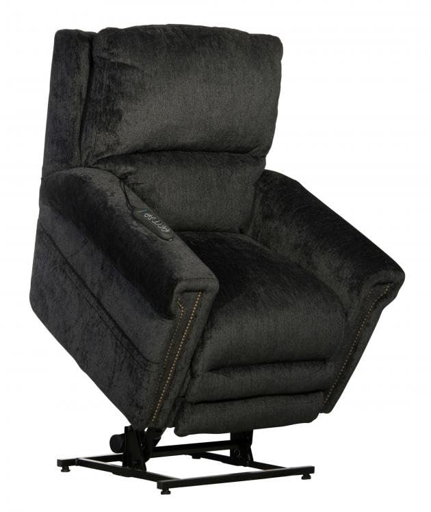 Catnapper Warner Power Headrest w/Lumbar Power Lift Lay Flat Recliner w/Dual Motor & Extended Ottoman-Slate