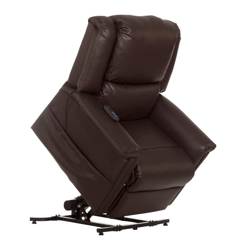 Catnapper Elsie Power Lift Lay Flat Recliner - Hospital Grade PU-Chocolate