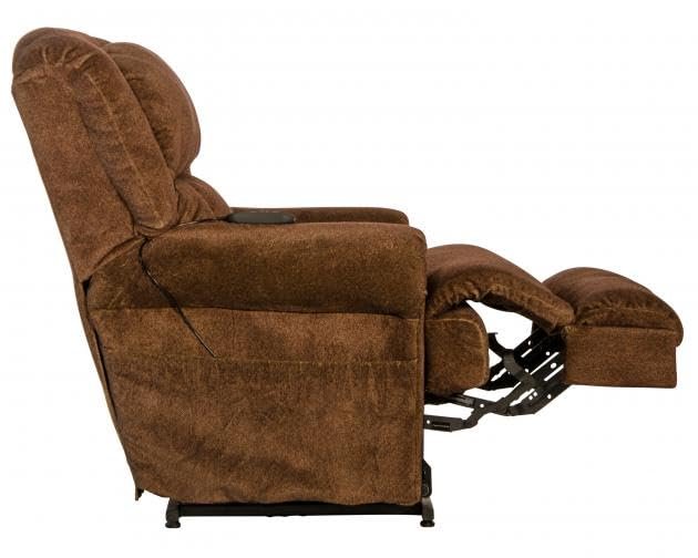 Catnapper Burns Power Lift Full Lay Flat Chaise Recliner w/Dual Motor Comfort Function-Spice