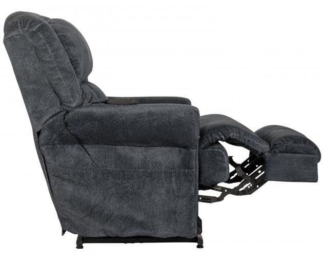 Catnapper Power Lift Full Lay Flat Chaise Recliner w/Dual Motor Comfort Function-Midnight