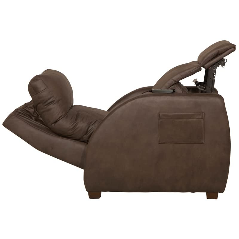 Catnapper Relaxer Power Headrest Power Lay Flat Recliner w/CR3 Heat/Massage/Lumbar/Zero Gravity-Bark