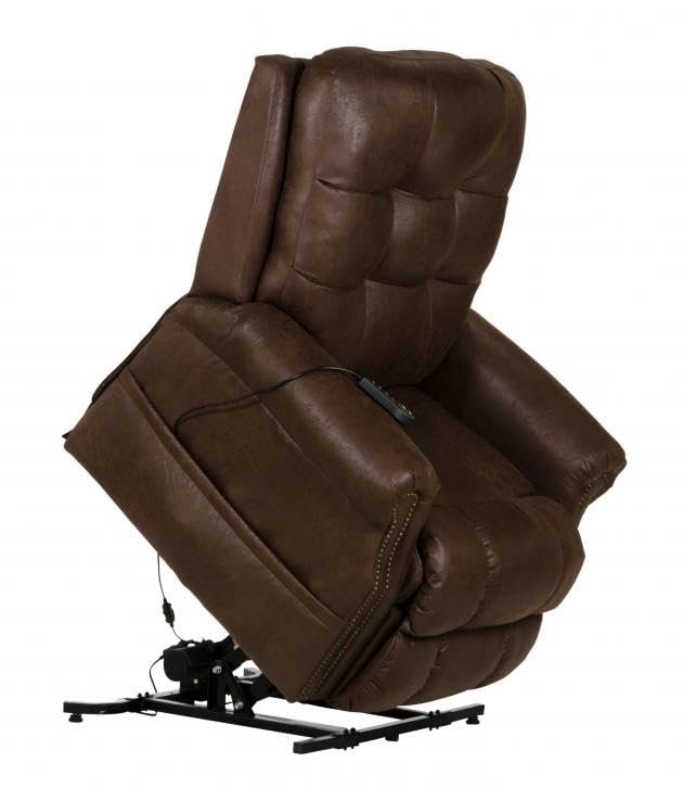 Catnapper Ramsey Power Lift Lay Flat Recliner w/Heat & Massage-Sable