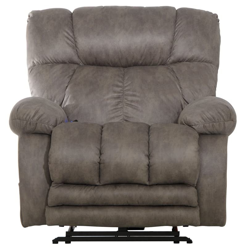 Catnapper Dawkins Power Lay Flat Recliner w/Oversized X-tra Comfort Footrest-Charcoal