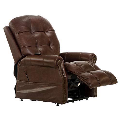 Catnapper Madison Power Lift Lay Flat Recliner w/Heat & Massage-Walnut