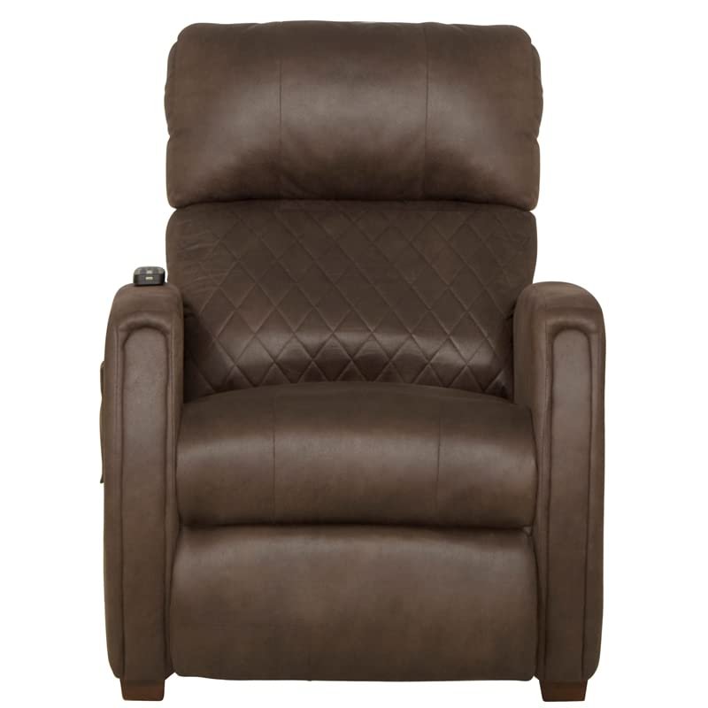 Catnapper Relaxer Power Headrest Power Lay Flat Recliner w/CR3 Heat/Massage/Lumbar/Zero Gravity-Bark