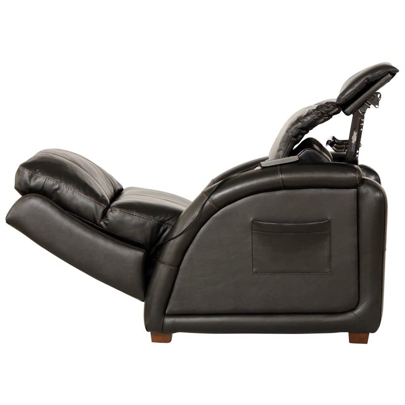 Catnapper Reliever Power Headrest Power Lay Flat Recliner w/CR3 Heat/Massage/Lumbar/Zero Gravity-Black