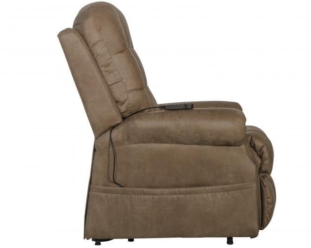 Catnapper Ramsey Power Lift Lay Flat Recliner w/Heat & Massage-Silt