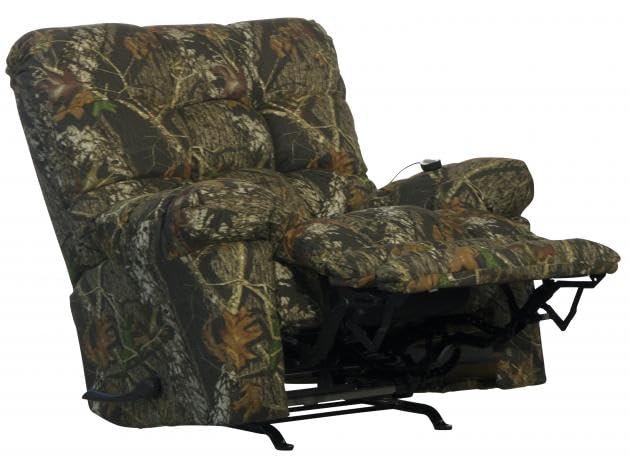 CATNAPPER Magnum Chaise Rocker Recliner w/Heat & Massage - Oversized - X-tra Comfort Footrest-Mossy Oak New Breakup