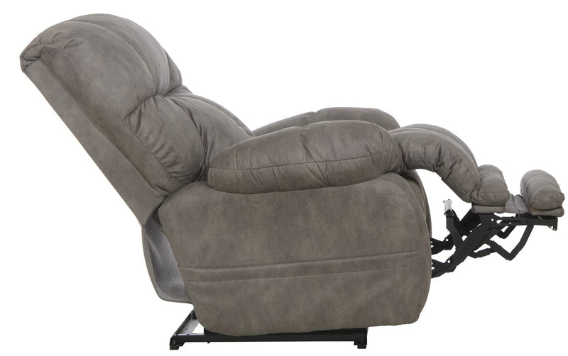 Catnapper Flynn Power Headrest w/Lumbar Power Lay Flat Recliner w/Dual Heat & Massage-Fig