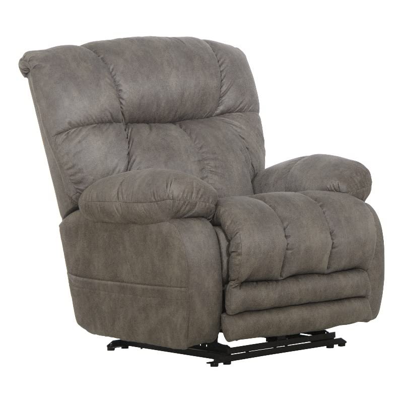 Catnapper Dawkins Power Lay Flat Recliner w/Oversized X-tra Comfort Footrest-Charcoal