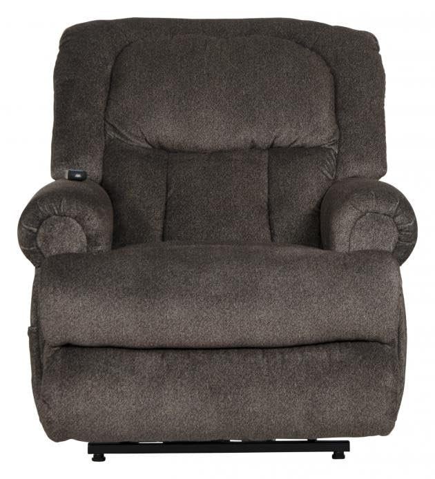 Catnapper Burns Power Lift Full Lay Flat Chaise Recliner w/Dual Motor Comfort Function-Ash