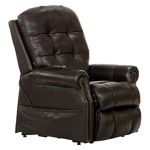 Catnapper Madison Power Lift Lay Flat Recliner w/Heat & Massage-Chocolate