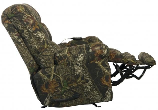 CATNAPPER Magnum Chaise Rocker Recliner w/Heat & Massage - Oversized - X-tra Comfort Footrest-Mossy Oak New Breakup