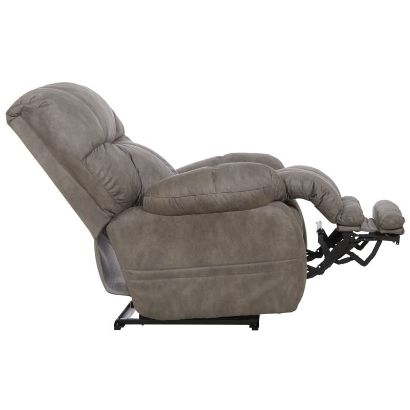 Catnapper Dawkins Power Lay Flat Recliner w/Oversized X-tra Comfort Footrest-Charcoal