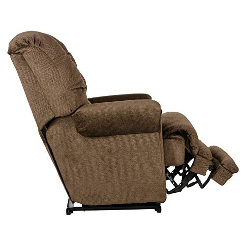 Catnapper Malone Power Lay Flat Recliner w/ Extended Ottoman-Truffle