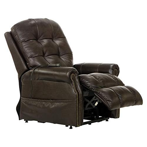 Catnapper Madison Power Lift Lay Flat Recliner w/Heat & Massage-Chocolate