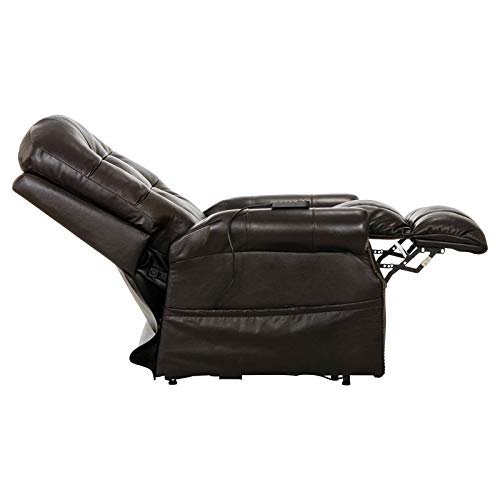 Catnapper Madison Power Lift Lay Flat Recliner w/Heat & Massage-Chocolate