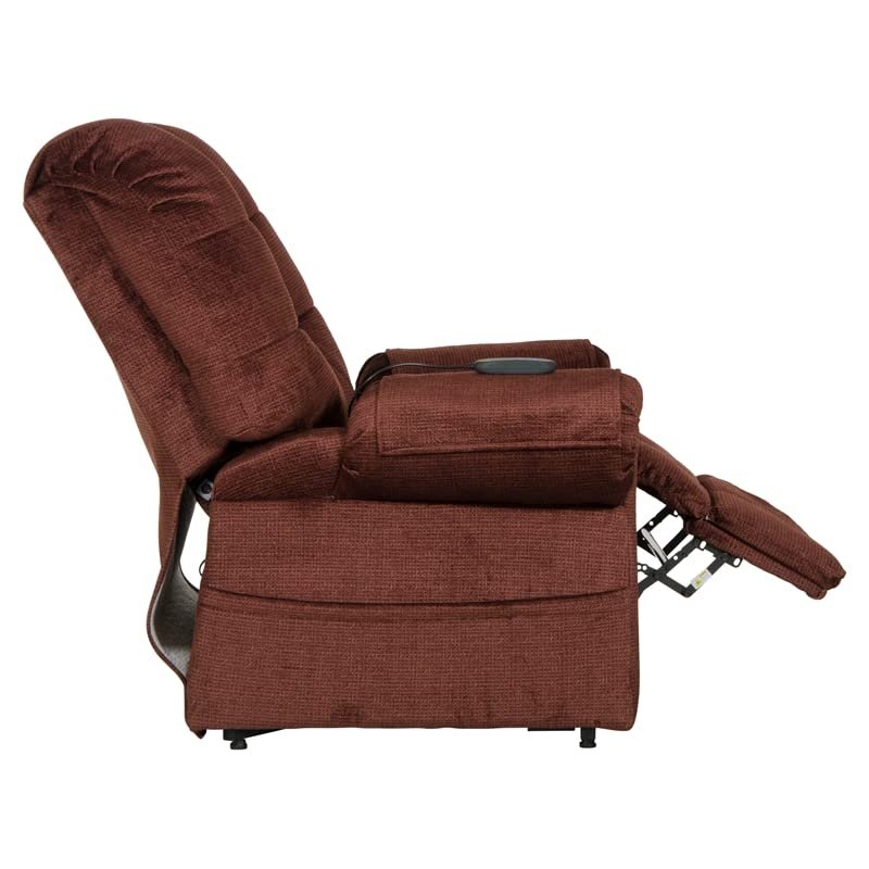 Catnapper Omni Power Lift Full Lay-Out Chaise Recliner-Merlot