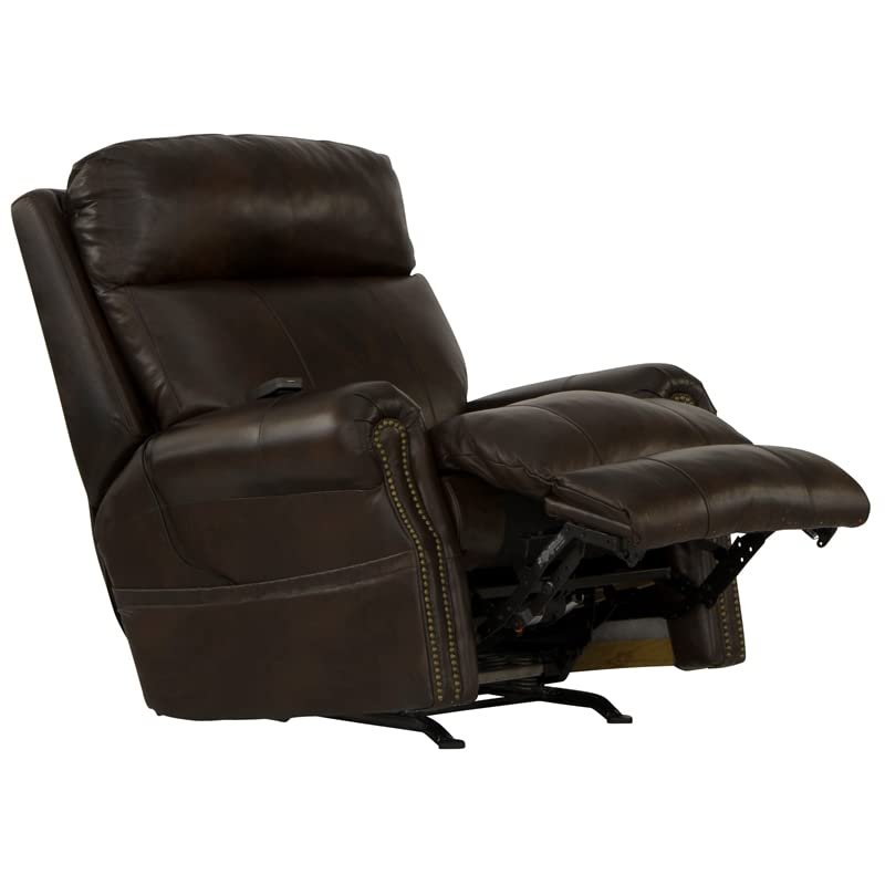 Catnapper Vito Power Headrest Power Rocker Recliner w/CR3 Heat/Massage/Lumbar- Cocoa