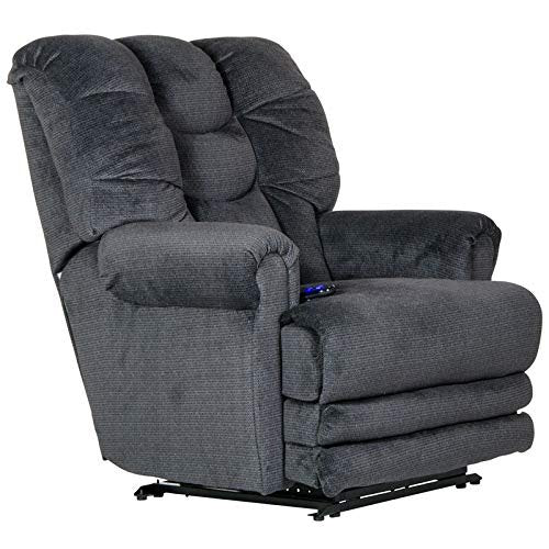 Catnapper Malone Power Lay Flat Recliner w/ Extended Ottoman-Ink