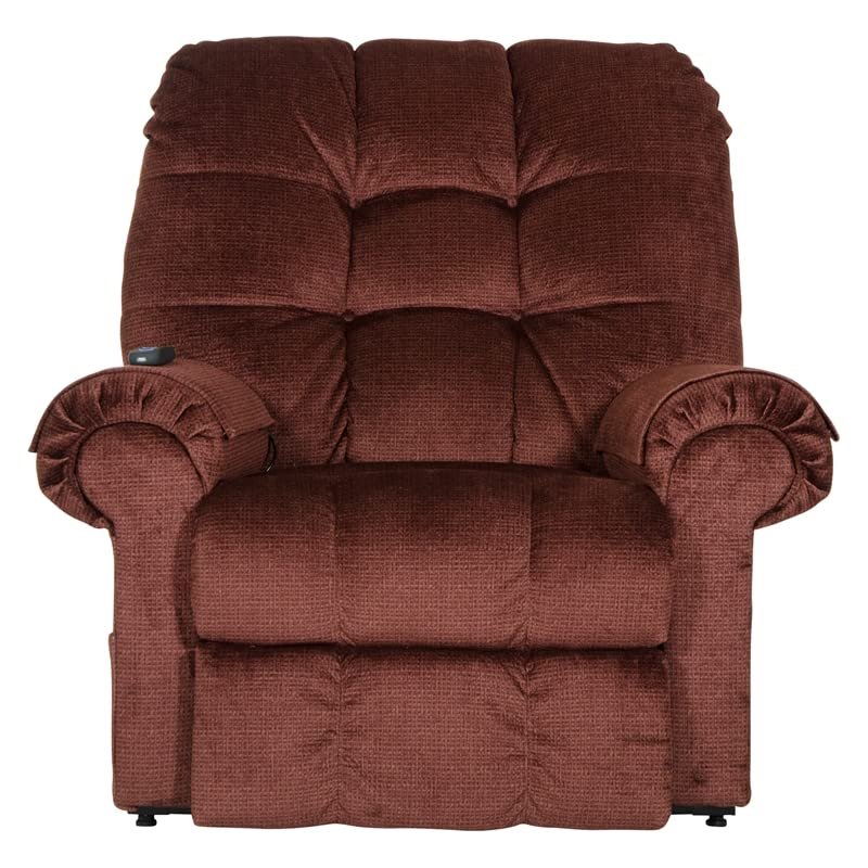 Catnapper Omni Power Lift Full Lay-Out Chaise Recliner-Merlot