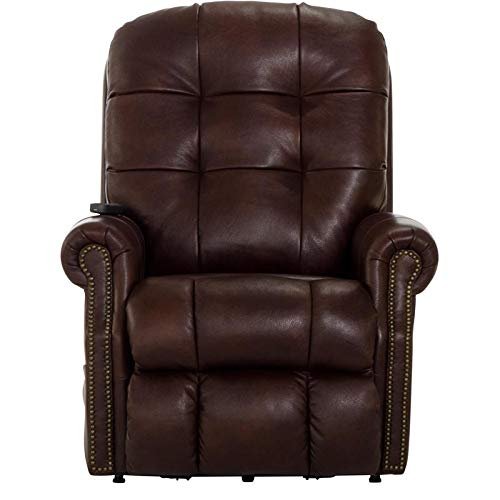 Catnapper Madison Power Lift Lay Flat Recliner w/Heat & Massage-Walnut