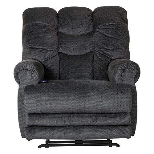 Catnapper Malone Power Lay Flat Recliner w/ Extended Ottoman-Ink