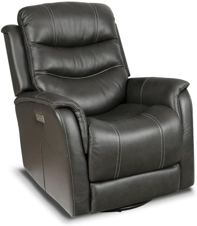 BarcaLounger Lakewood Power Recliner - Rainier Steel